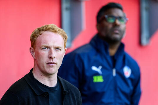 Helsingborgs manager Stevie Grieve