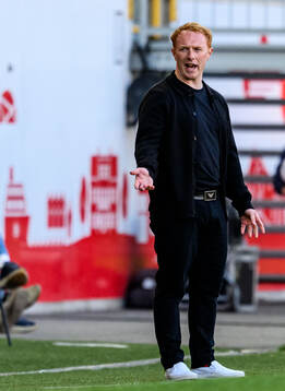Helsingborgs manager Stevie Grieve
