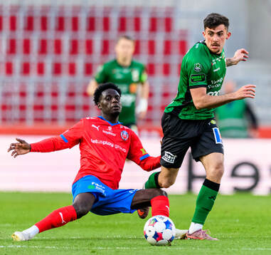 Helsingborgs Daouda Amadou och Varbergs Erion Sadiku