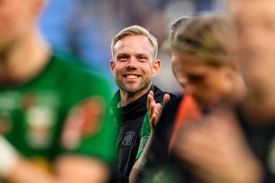Varbergs tränare Victor Salwén