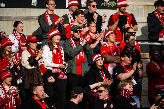 Spectators in the stands