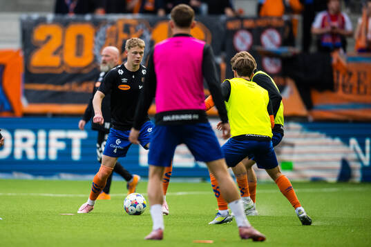 Simen Vatne Haram of Aalesund warms up