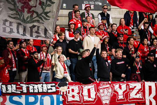 Spectators in the stands
