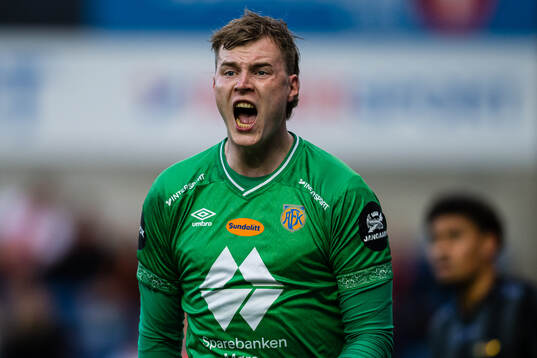 Goalkeeper Kristoffer Klaesson of Aalesund