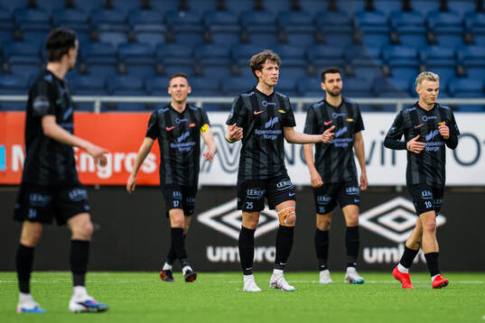 Niklas Jensen Wassberg of Brann looks dejected