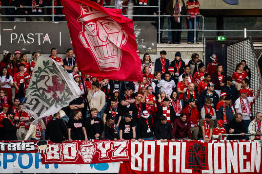 Spectators in the stands