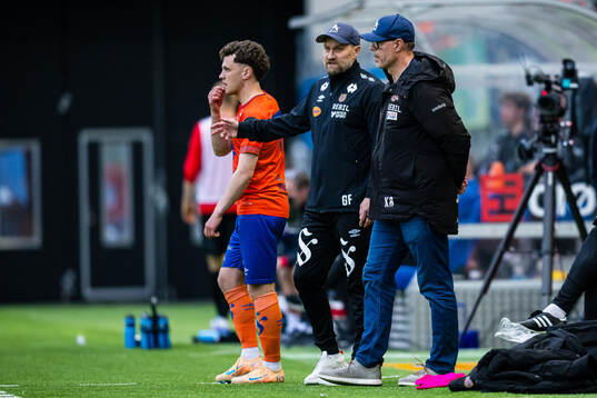 Assistant coach Geir Frigård and head coach Kjetil Rekdal
