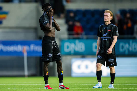 Cheikh Mbacke Diop of Brann looks dejected
