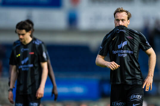 Bård Finne of Brann looks dejected