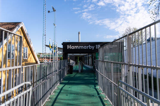 Exteriör vy över Hammarby IP