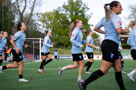 Malmö FFs Miljana Ivanovic och Agnes Mårtensson