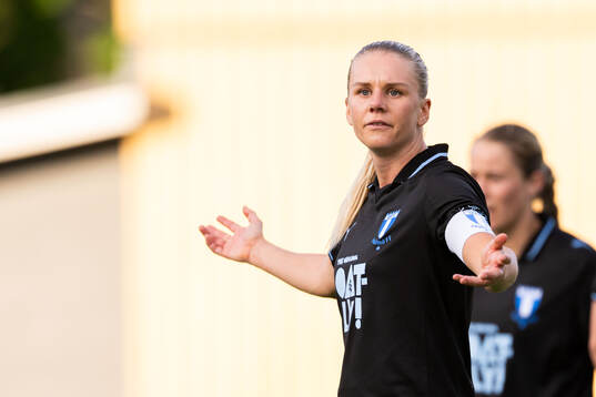 Malmö FFs Nellie Lilja reagerar