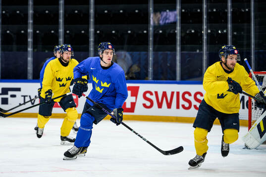 Anton Frondell of Sweden at a practice session