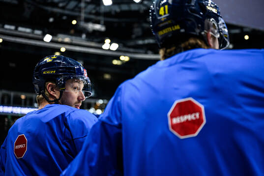 Rasmus Asplund of Sweden at a practice session