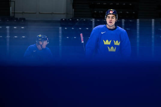 Anton Frondell of Sweden at a practice session