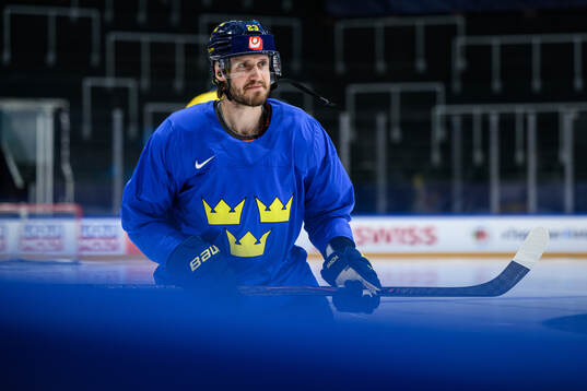 Oliver Ekman-Larsson of Sweden at a practice session