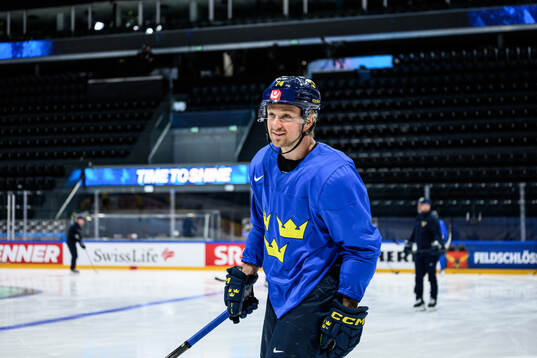 Rasmus Asplund of Sweden at a practice session