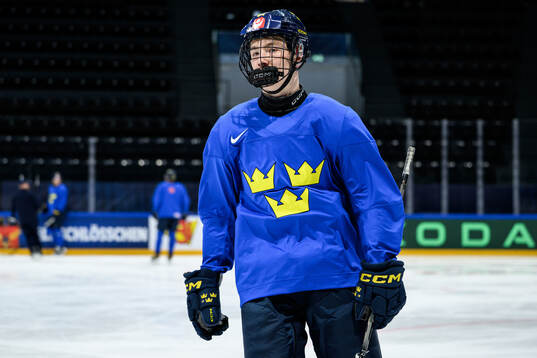 Viggo Björck of Sweden at a practice session