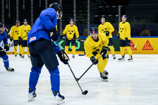 André Petersson of Sweden at a practice session