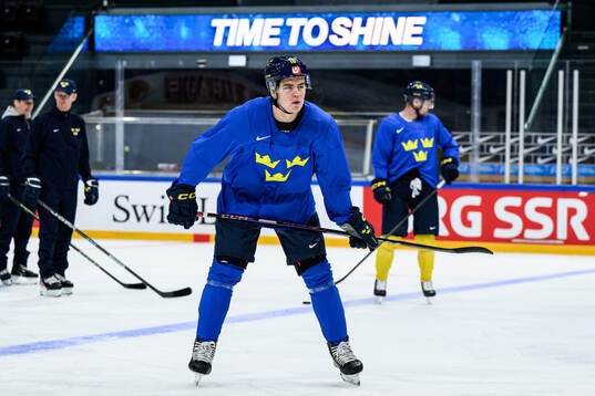 Anton Frondell of Sweden at a practice session