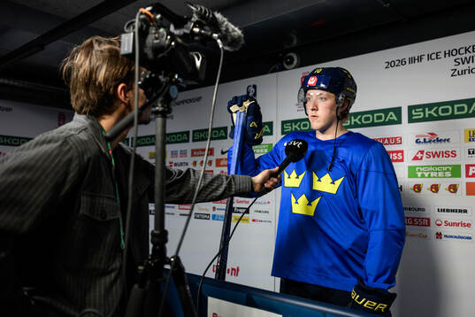Simon Holmström of Sweden