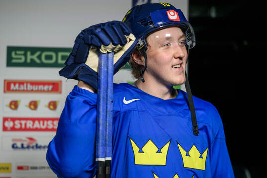 Simon Holmström of Sweden
