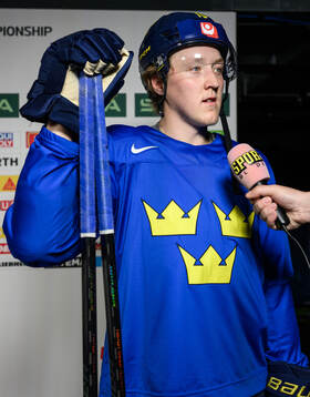 Simon Holmström of Sweden