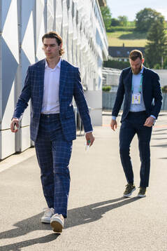 Albert Johansson of Sweden arrives at BCF Arena