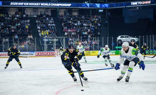Oscar Sundqvist of Sweden and Miha Stebih of Slovenia