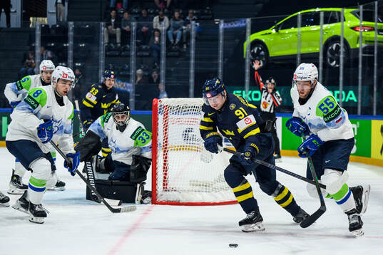 Carl Grundström of Sweden and Robert Sabolic of Slovenia
