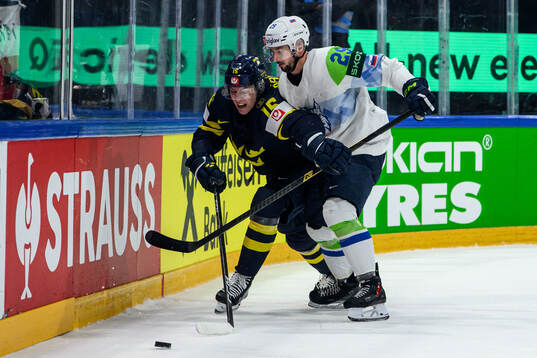 Jack Berglund of Sweden and Aleksandar Magovac of Slovenia