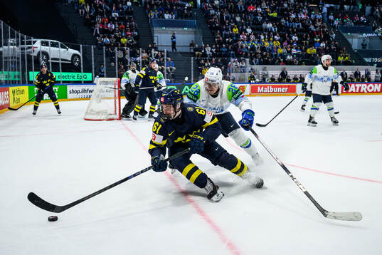 Viggo Björck of Sweden and Maks Percic of Slovenia
