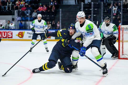 Jacob De La Rose of Sweden and Miha Stebih of Slovenia