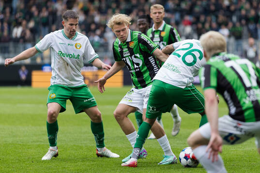 GAISs Rasmus Niklasson Petrovic och Hammarbys Montader