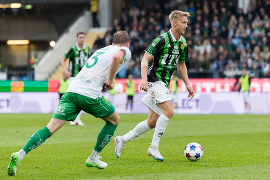 Hammarbys Frederik Winther och GAISs Joackim Fagerjord