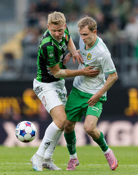 GAISs Joackim Fagerjord och Hammarbys Victor Lind