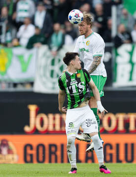 Hammarbys Victor Eriksson och GAISs Samuel Salter