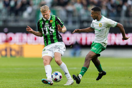 GAISs Joackim Fagerjord och Hammarbys Paulos Abraham