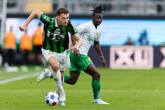 GAISs Anes Cardaklija och Hammarbys Moise Elohim Victoire