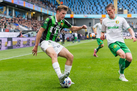 GAISs Max Andersson och Hammarbys Frederik Winther