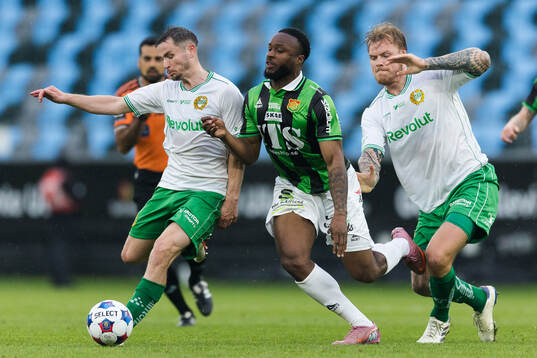 Hammarbys Oscar Johansson Schellhas och Victor Eriksson och