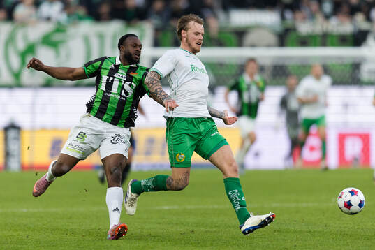 GAISs Shalom Ekong och Hammarbys Victor Eriksson