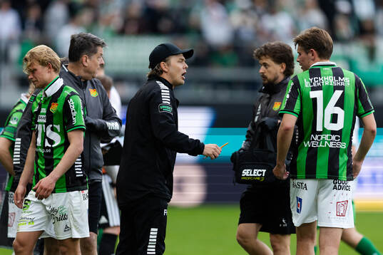 GAIS tränare Fredrik Holmberg och Max Andersson