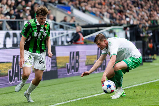 GAIS Max Andersson och Hammarbys Frederik Winther