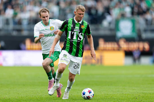 Hammarbys Victor Lind och GAIS Joackim Fagerjord