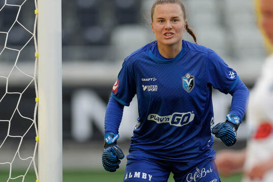 Växjö DFFs målvakt Maja Bay Østergaard