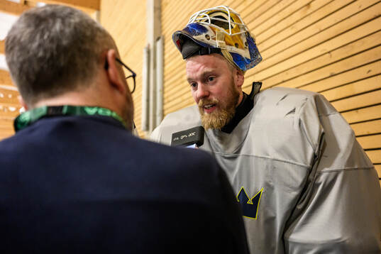 goaltender Magnus Hellberg of Sweden