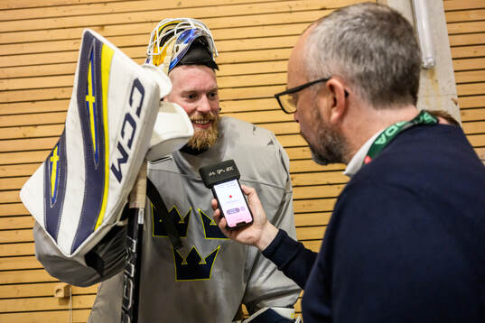 goaltender Magnus Hellberg of Sweden