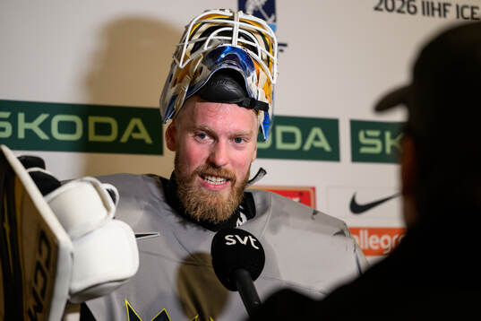 goaltender Magnus Hellberg of Sweden