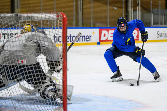 Viggo Björck of Sweden at a practice session